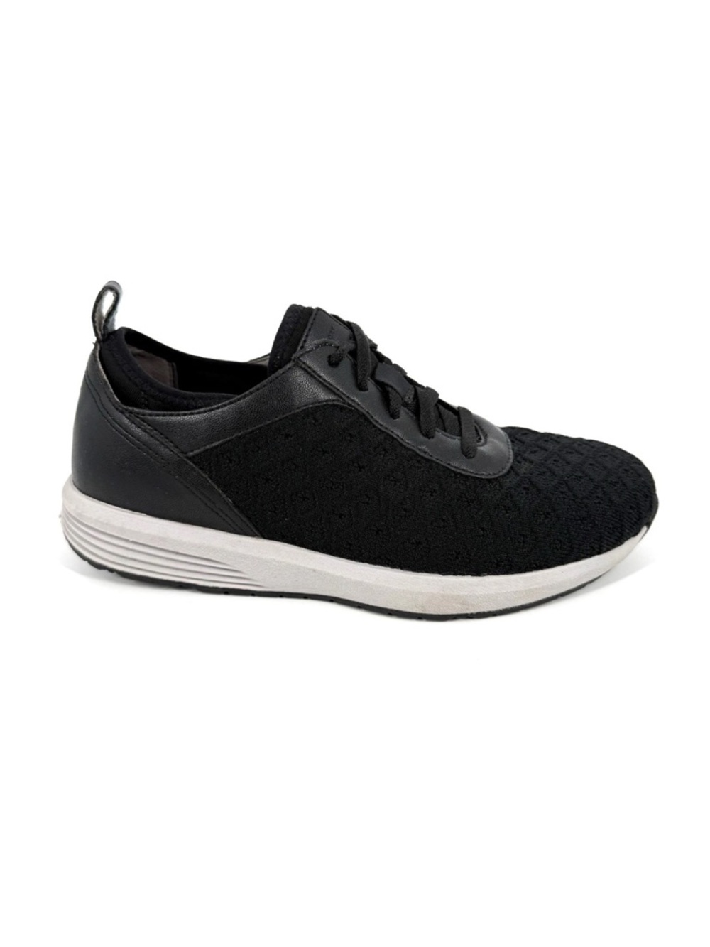 Rockport City Lites Sneakers Womens Size 7 W Black TruStride Knit Lace-Up Shoes